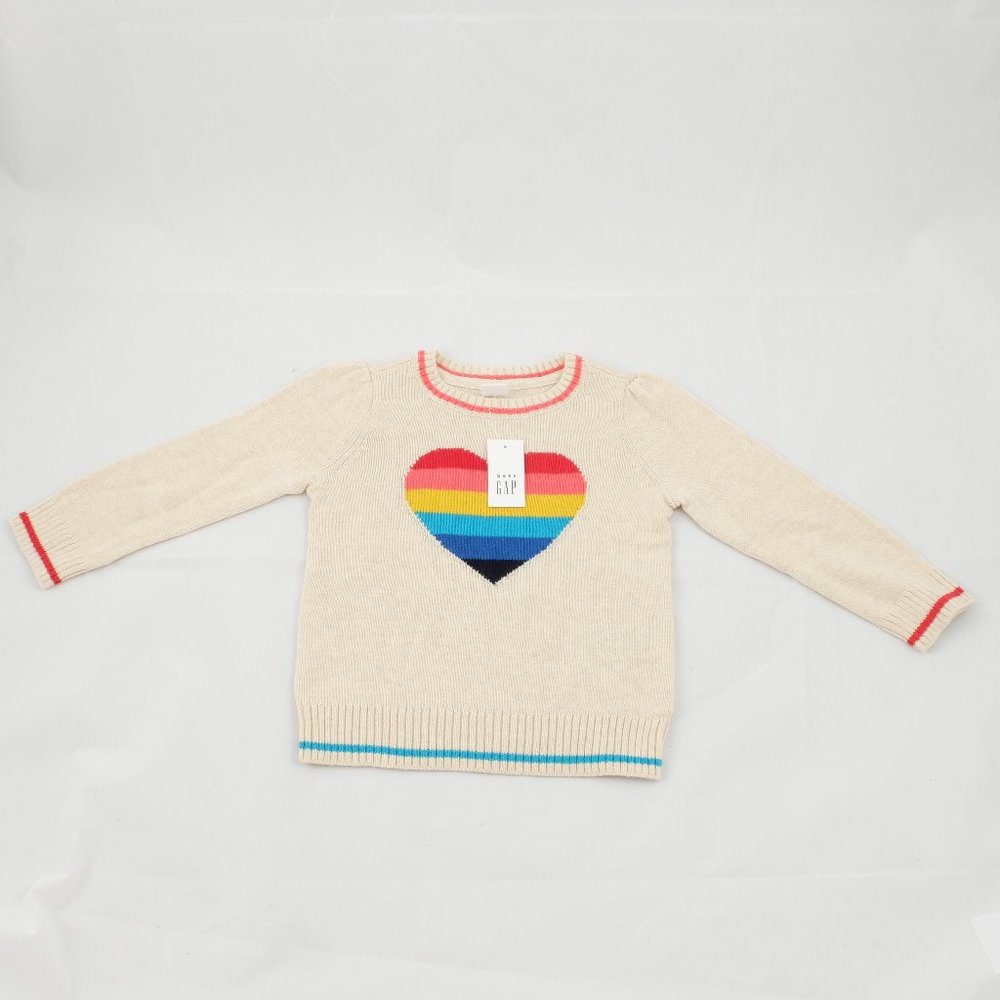 Gap 2 Toddler Rainbow Heart Sweater